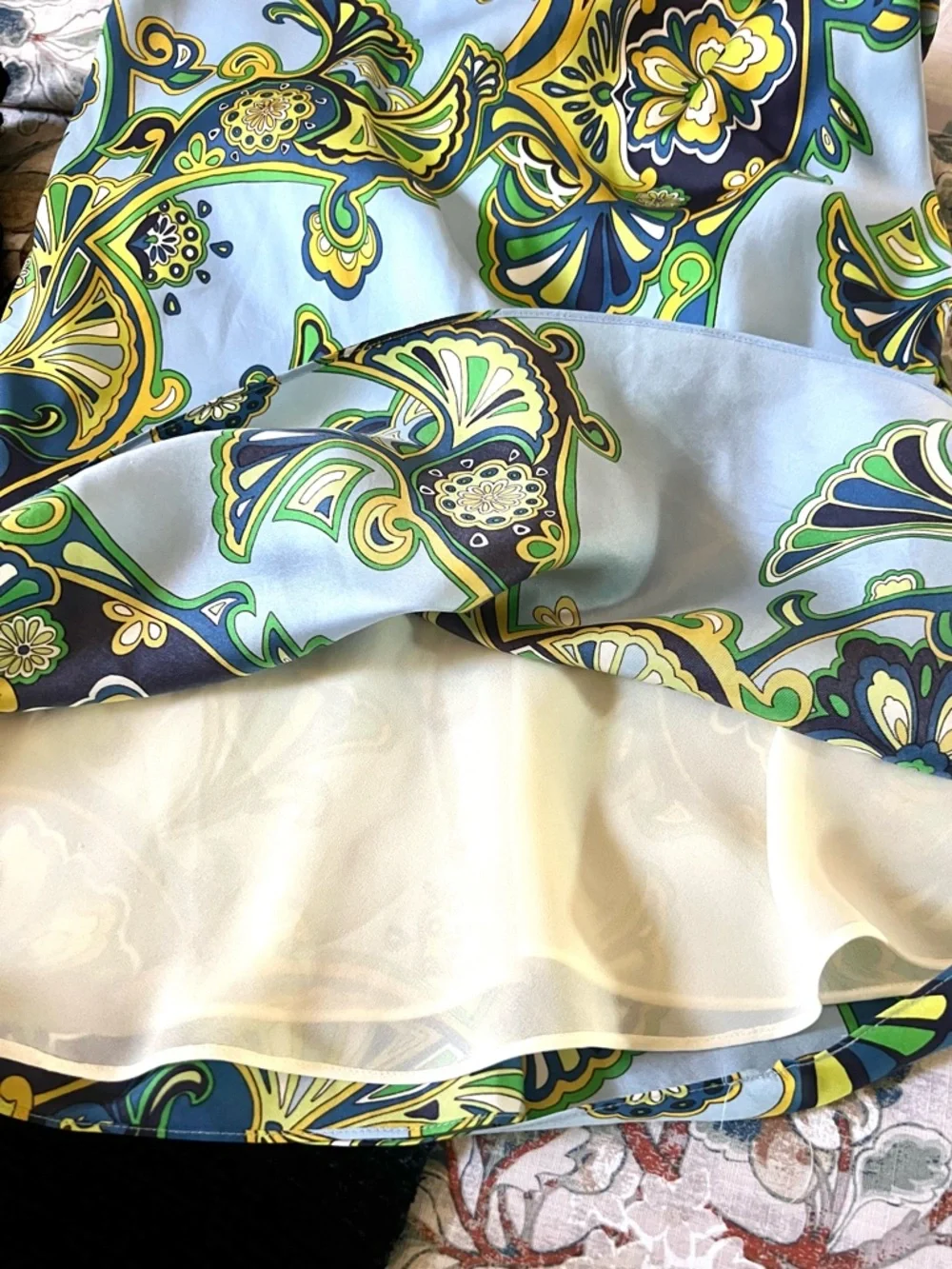 Banana Republic,Silk Halter Mini Dress  Paisley Resort Bridal Shower,EUC,Size 10 - Picture 8 of 8